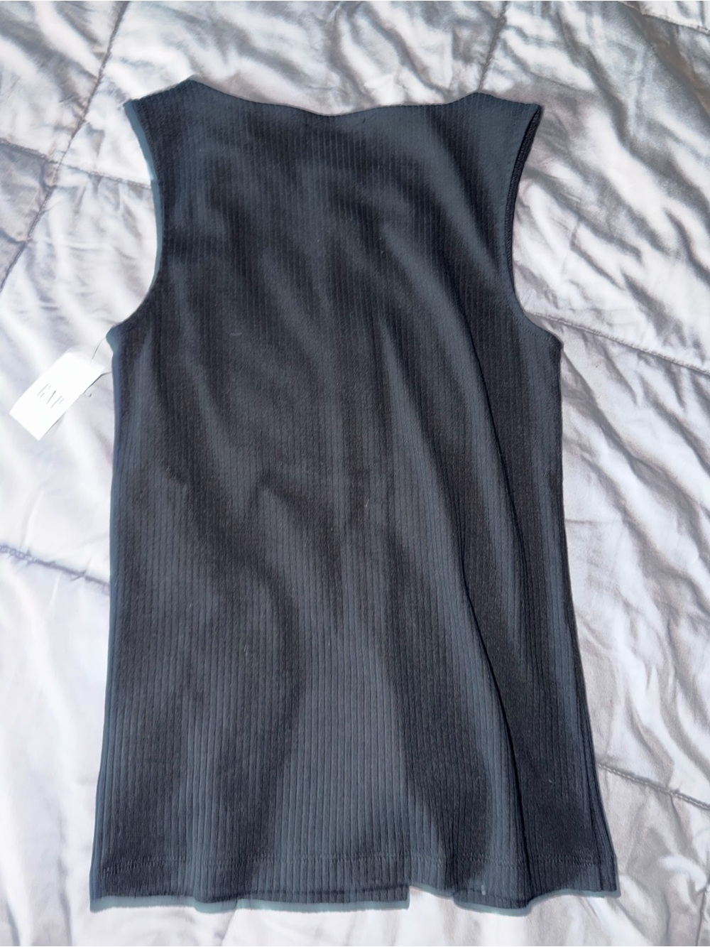 Gap Ribbed Button Detail Sleeveless Top - Picture 7 of 8